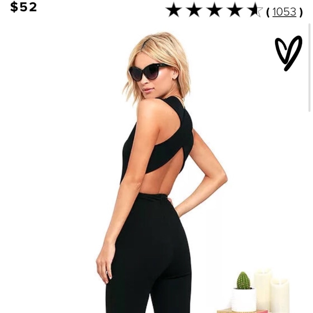 Lulu’s Thinking Out Loud Black Backless Jumper